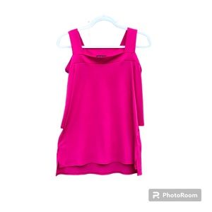 Chacha Vente Cold Shoulder Top Pink Sz. Petite Small
